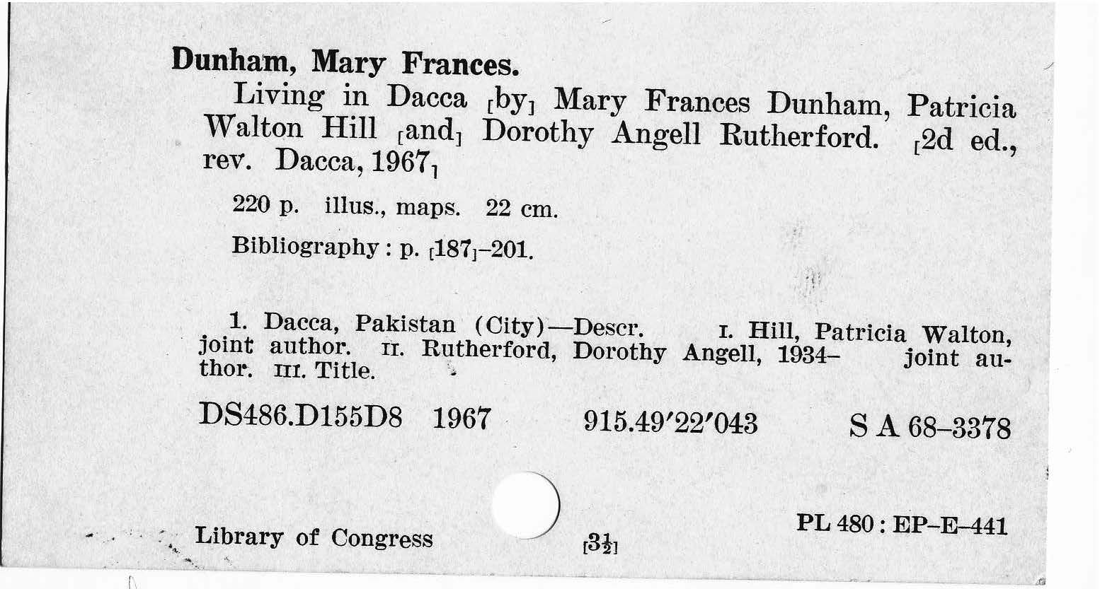 Library card reference